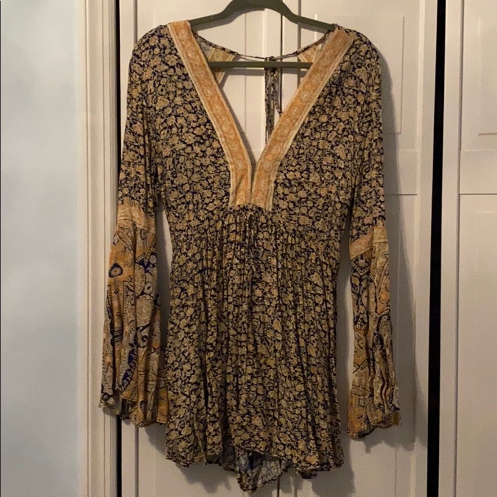 Free People Floral Romper
